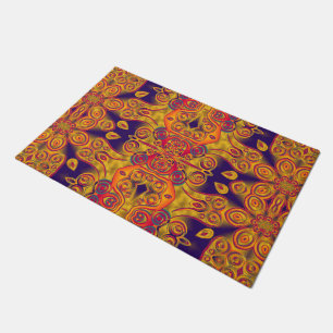 Kaleidoscope Fractal Pattern XIV + your ideas Doormat