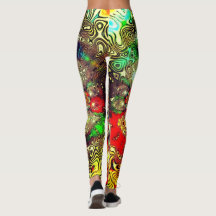 "Kaleidoscope Fury" Confort Leggings