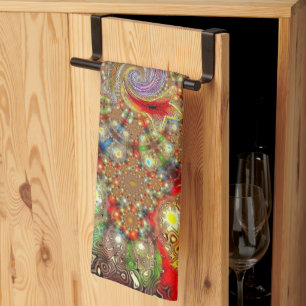 "Kaleidoscope Fury" Kitchen Towel