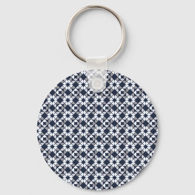 Kaleidoscope Geometric Pattern Keychain (Front)