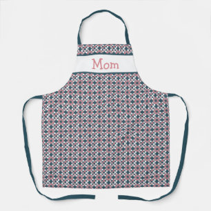 Kaleidoscope Geometric Pattern Pink Apron