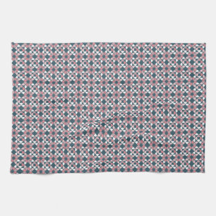 Kaleidoscope Geometric Pattern Pink Kitchen Towel