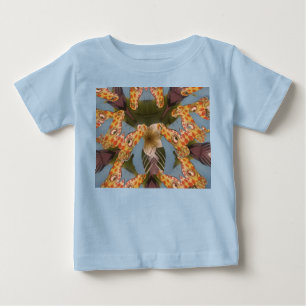 Kaleidoscope Giraffe Mandala: Abstract Safari Art Baby T-Shirt