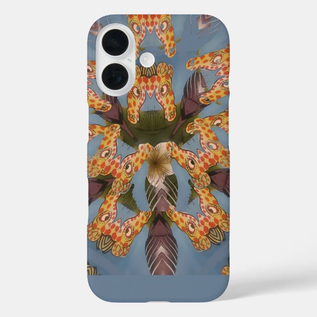 Kaleidoscope Giraffe Mandala: Abstract Safari Art Case-Mate iPhone Case (Back)