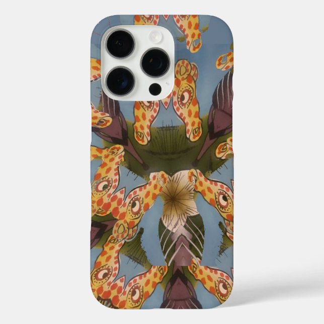 Kaleidoscope Giraffe Mandala: Abstract Safari Art Case-Mate iPhone Case (Back)