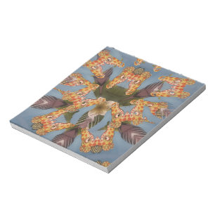 Kaleidoscope Giraffe Mandala: Abstract Safari Art Notepad