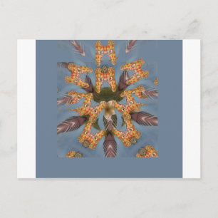 Kaleidoscope Giraffe Mandala: Abstract Safari Art Postcard