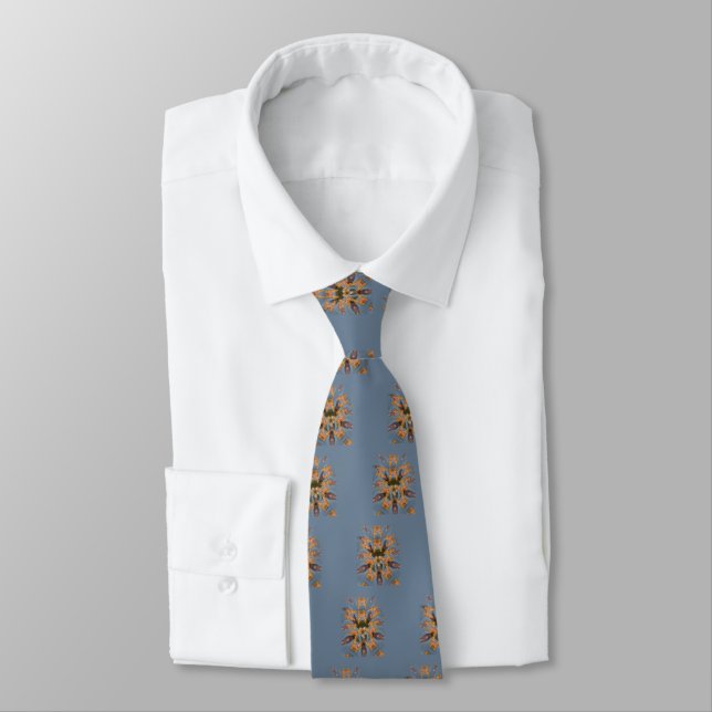 Kaleidoscope Giraffe Mandala: Abstract Safari Art Tie (Tied)