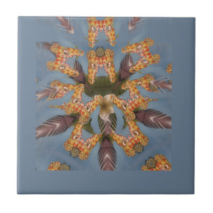 Kaleidoscope Giraffe Mandala: Abstract Safari Art Tile