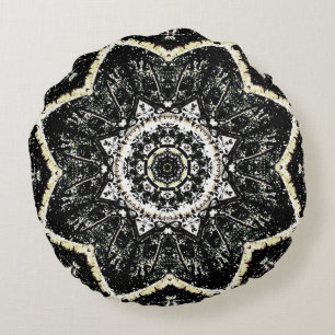 Kaleidoscope Gothic Round Pillow