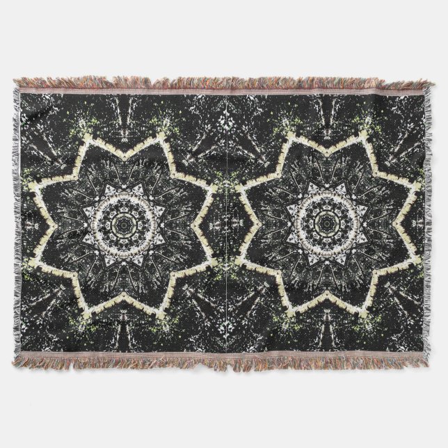 Kaleidoscope Gothic Throw Blanket (Front)