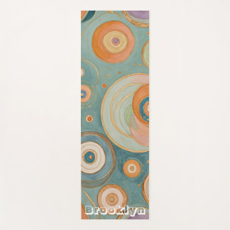 Kaleidoscope Harmony: The Swirly Pastel Circles Yoga Mat