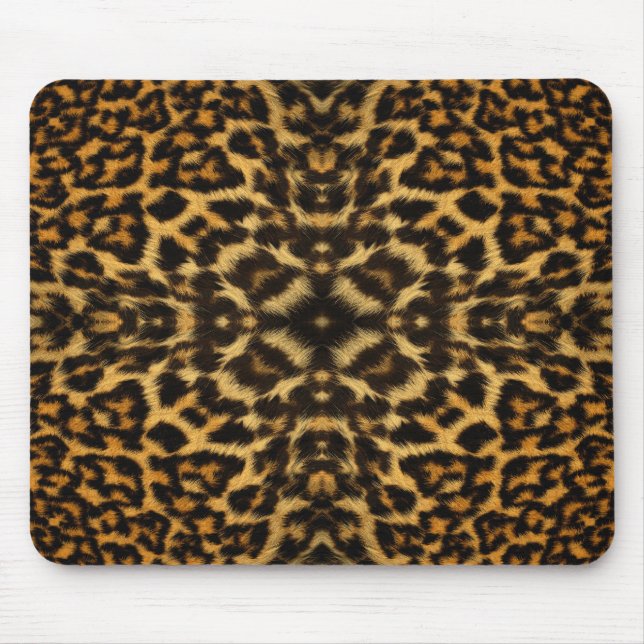 Kaleidoscope Leopard Fur Pattern mousepad (Front)