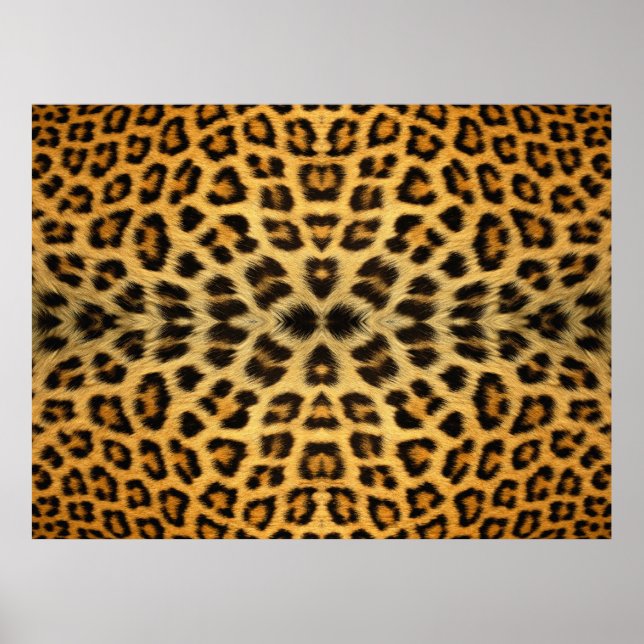 Kaleidoscope Leopard Fur Pattern poster (Front)