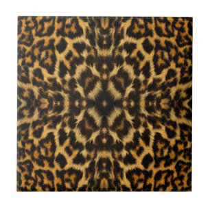 Kaleidoscope Leopard Fur Pattern Tile