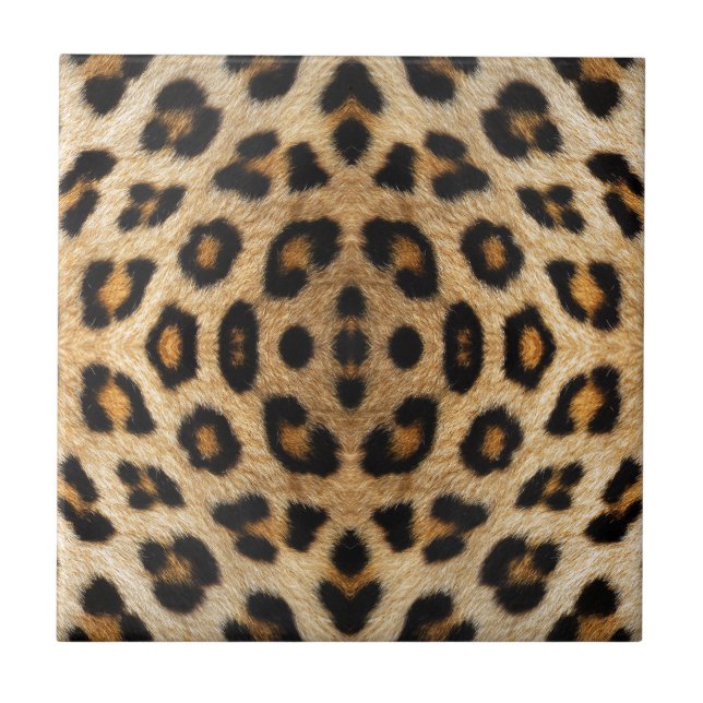 Kaleidoscope Leopard Fur Pattern Tile (Front)