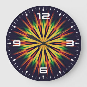 Kaleidoscope Mandala Flower-21855 Large Clock