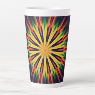Kaleidoscope Mandala Flower-21855 Latte Mug