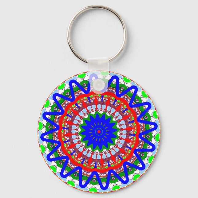 Kaleidoscope Mandalas Keychain (Front)
