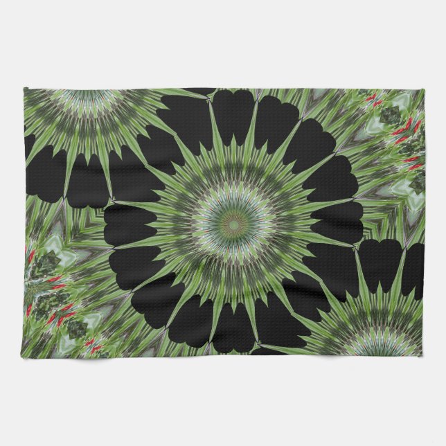Kaleidoscope Mandela Art Kitchen Towel (Horizontal)