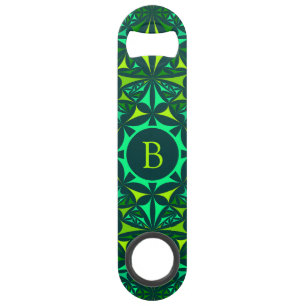 Kaleidoscope Monogramme Orné Vert Émeraude