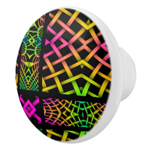 Kaleidoscope Mosaic III + your ideas Ceramic Knob