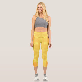 Kaleidoscope of a Bright Sunrise Capri Leggings