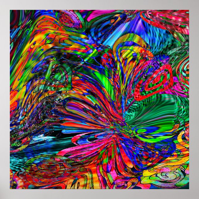 Kaleidoscope of Butterflies Poster (Front)