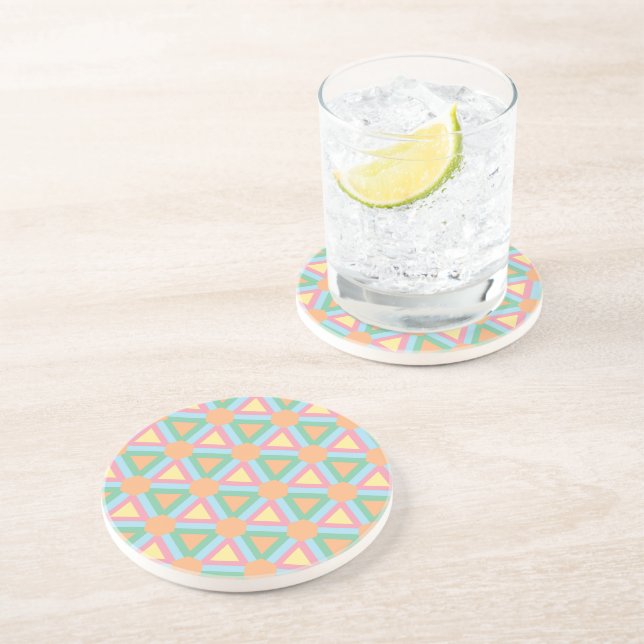 Kaleidoscope of Colour- Pastel Coaster (Side)
