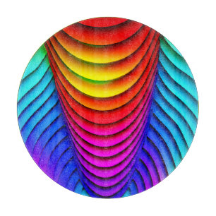 Kaleidoscope of Colours 3D Pattern Cutting Board