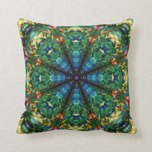 Kaleidoscope of Colours Throw Pillow