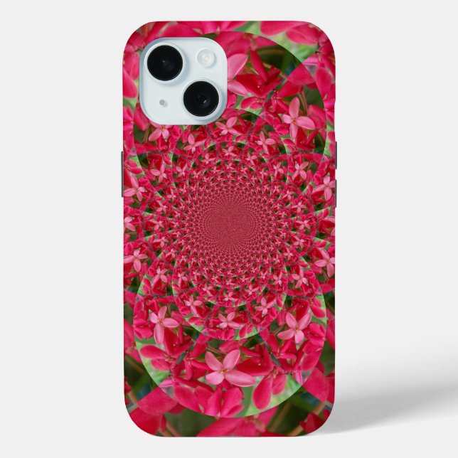 Kaleidoscope of Crimson: Blood Milkweed Flower Art Case-Mate iPhone Case (Back)