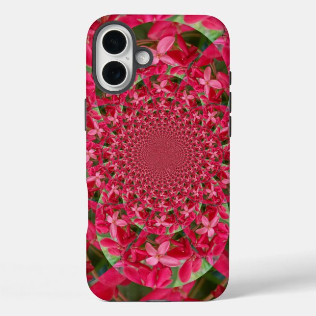 Kaleidoscope of Crimson: Blood Milkweed Flower Art Case-Mate iPhone Case (Back)