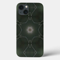Kaleidoscope of Dew Star Black Background
