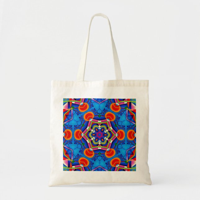  Kaléidoscope peinture à l’huile multicolore Tote Bag (Front)