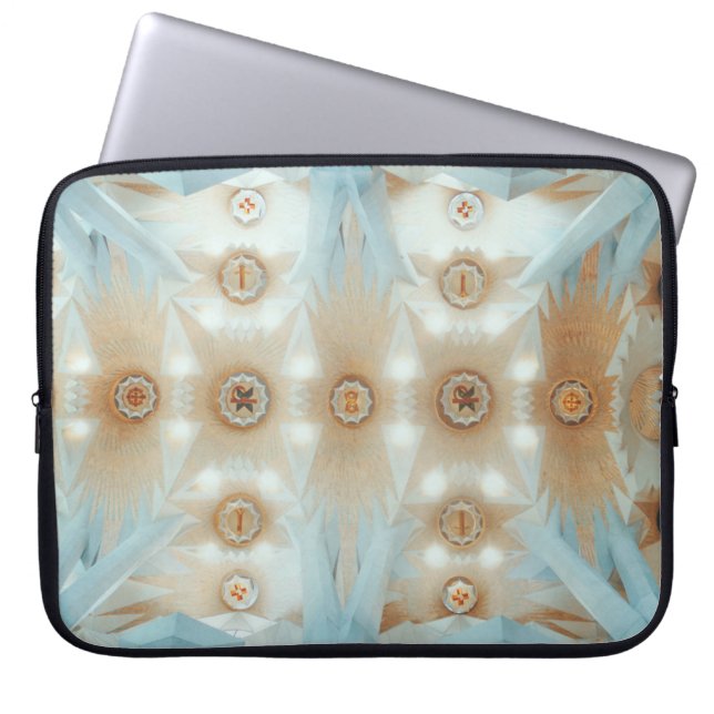 Kaleidoscope photography of ceiling laptop sleeve (Front)