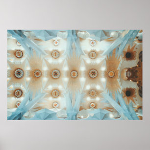 Kaleidoscope photography of ceiling poster