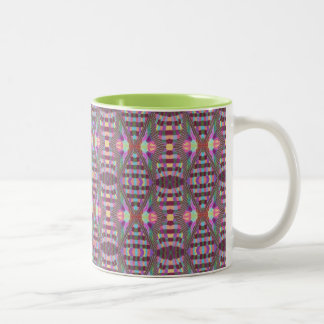 Kaléidoscope pourpre tasse à deux tons de 11 onces