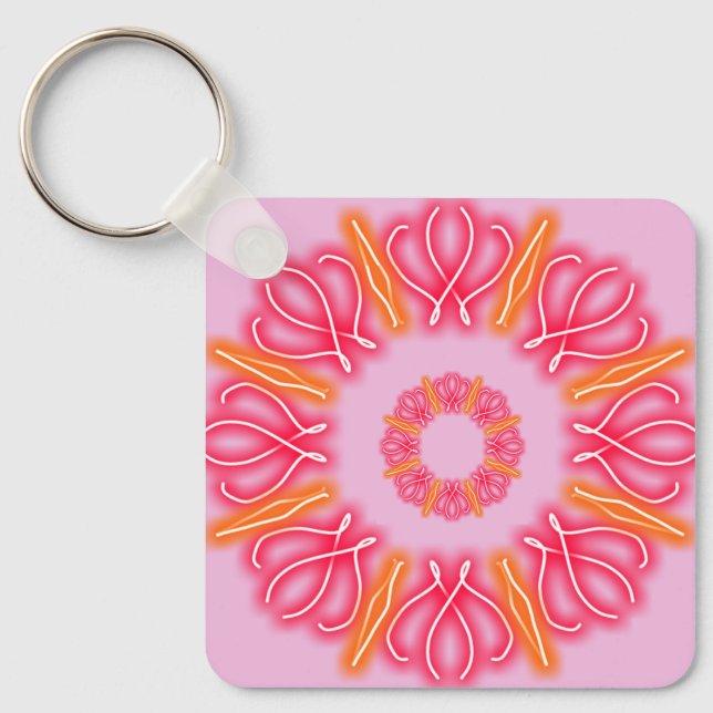 Kaleidoscope Prints Keychain (Front)