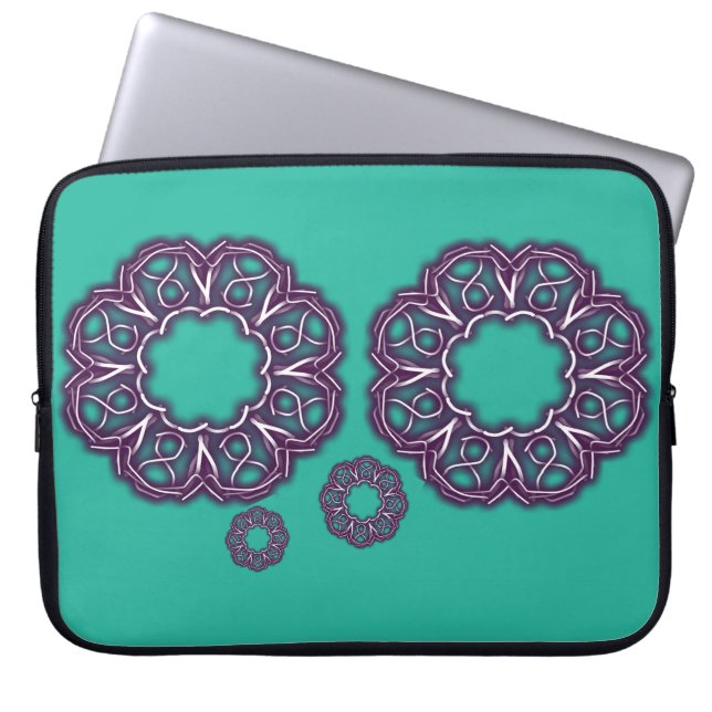 Kaleidoscope Prints Laptop Sleeve (Front)