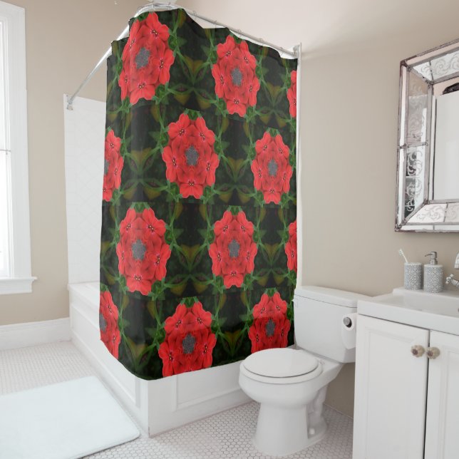 Kaleidoscope Red Impatiens Floral (In Situ)