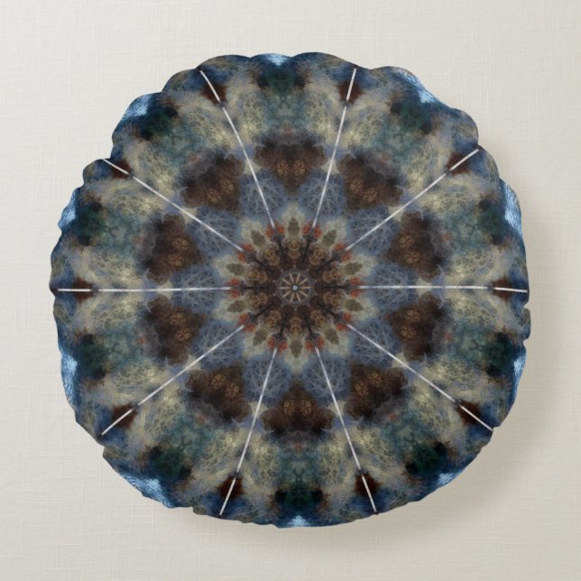 Kaleidoscope Round Pillow (Front)