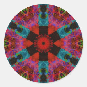 Kaleidoscope round sticker