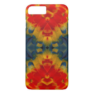 Kaleidoscope Scarlet Macaw design Case-Mate iPhone Case