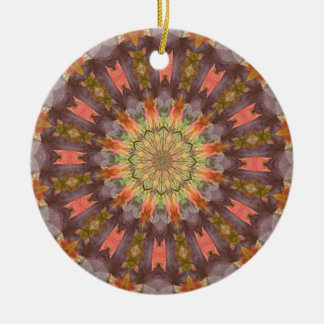 Kaleidoscope series - Autumn Leaves Ceramic Ornament