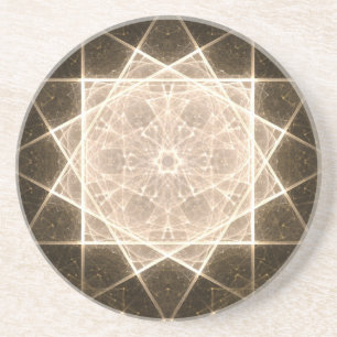 Kaleidoscope Star and Gold Coaster