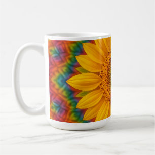 Kaleidoscope Sunflower  Coffee Mug