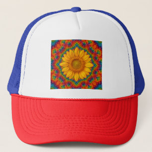 Kaleidoscope Sunflower  Trucker Hat
