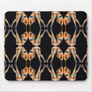 kaleidoscope symmetry pattern girls mouse pad