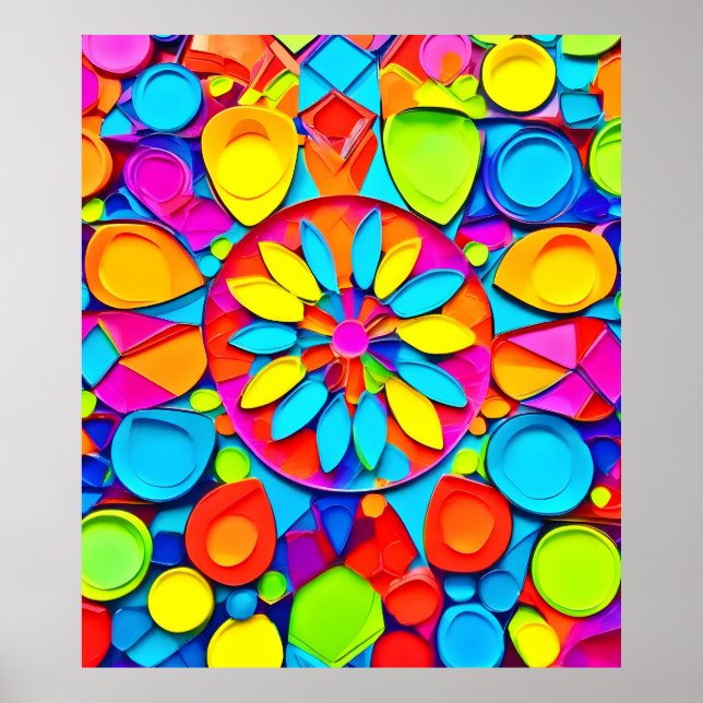 Kaleidoscope Symphony Artwork Poster (Front)